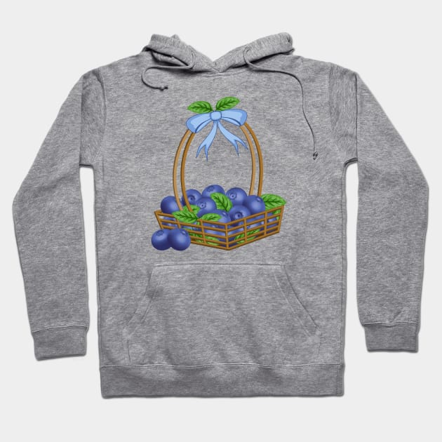 Blueberry Basket Hoodie by Designoholic